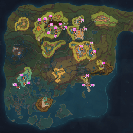 ナタ炎神の瞳地下1マップ