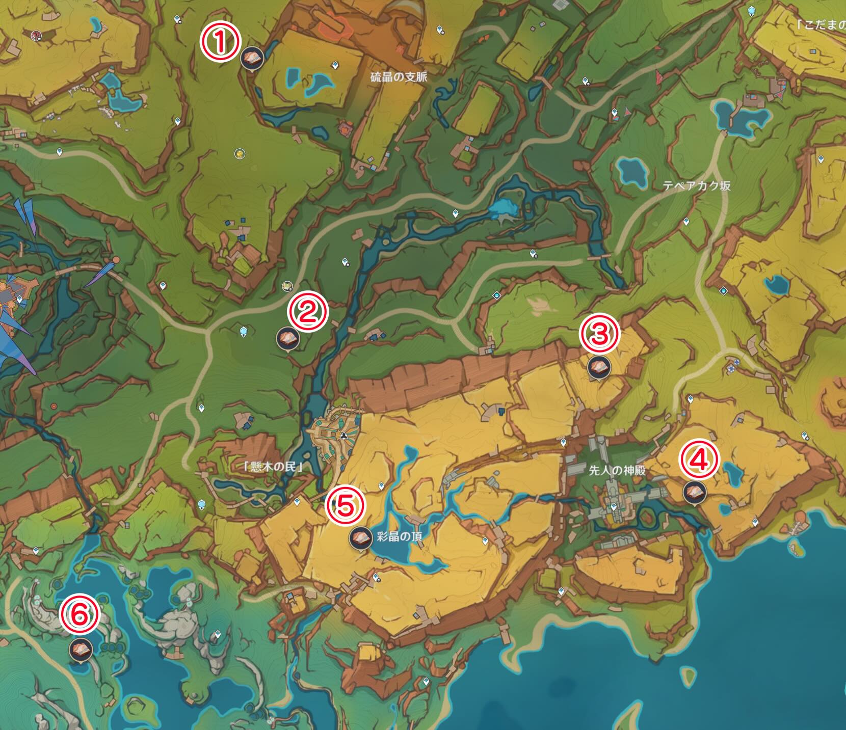 ラクガキの描かれた石マップ画像