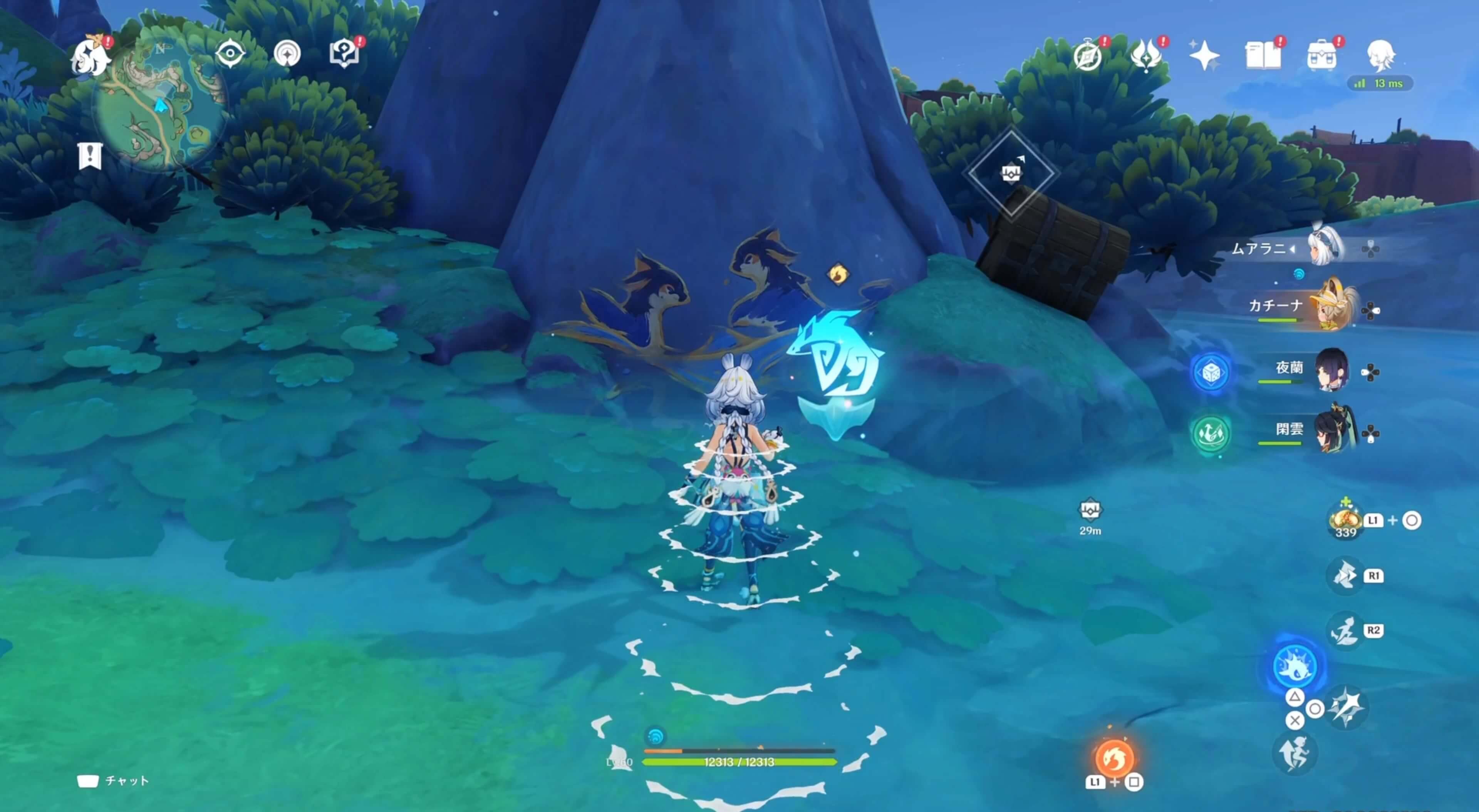 ラクガキの描かれた石の場所⑥