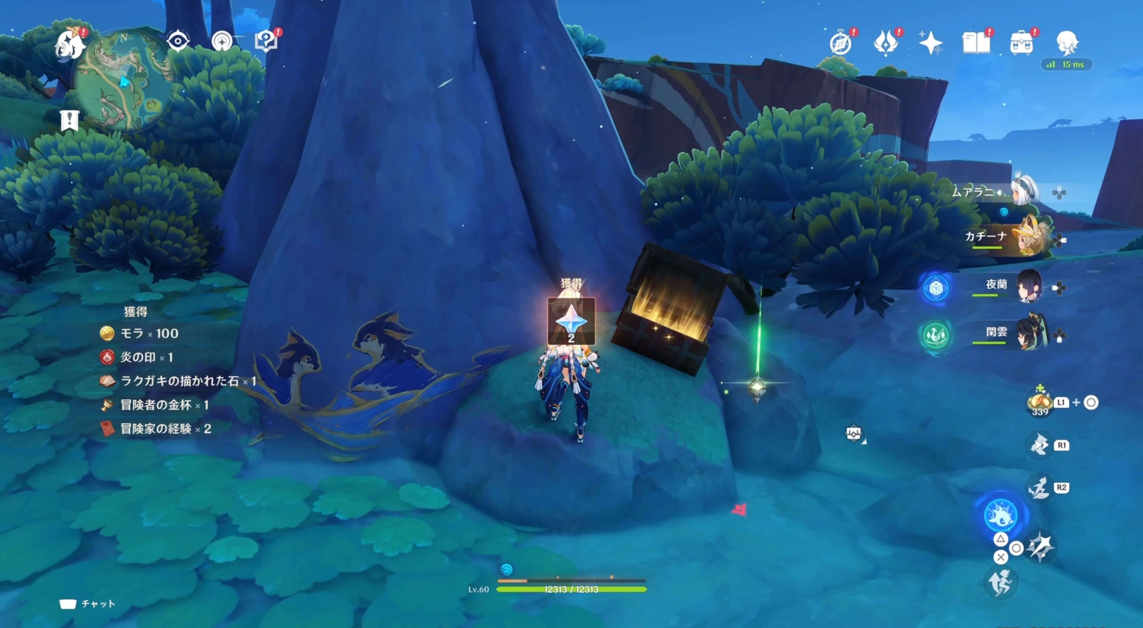 ラクガキの描かれた石の場所⑥