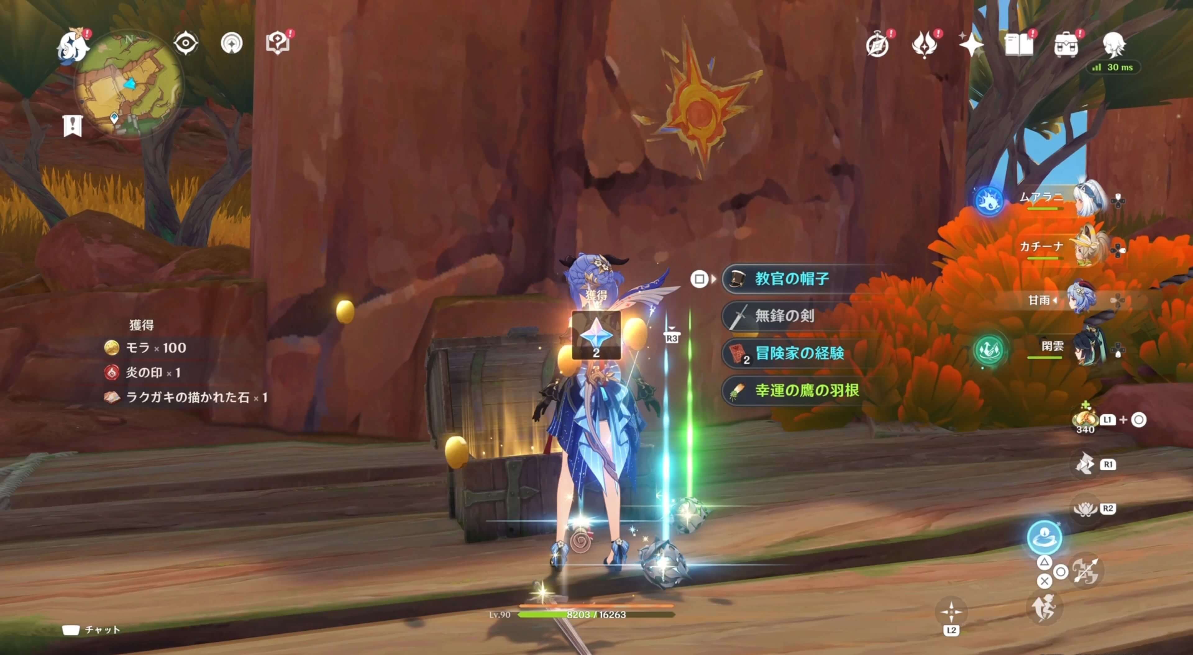 ラクガキの描かれた石の場所③