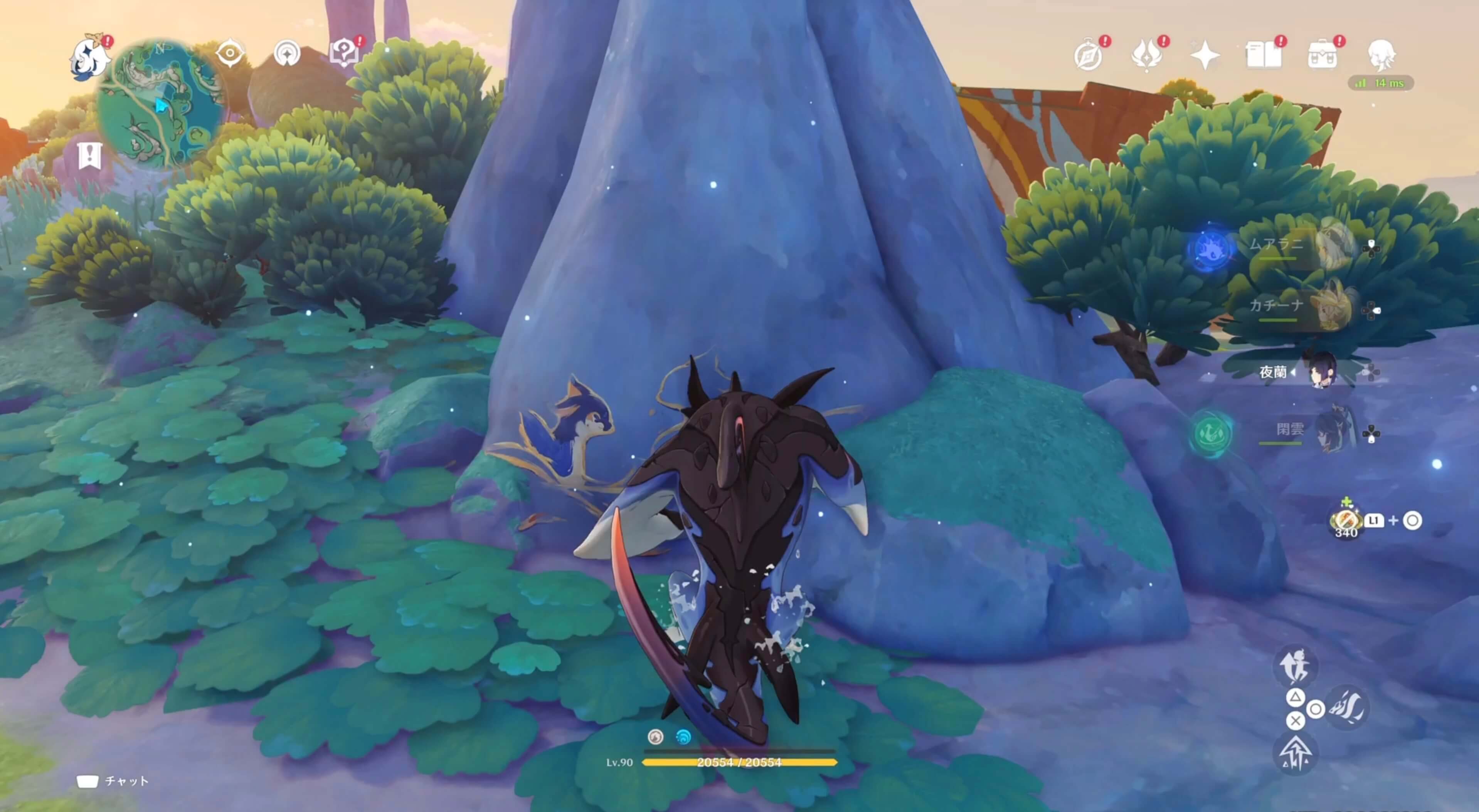 ラクガキの描かれた石の場所⑥