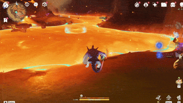 水上や液体燃素