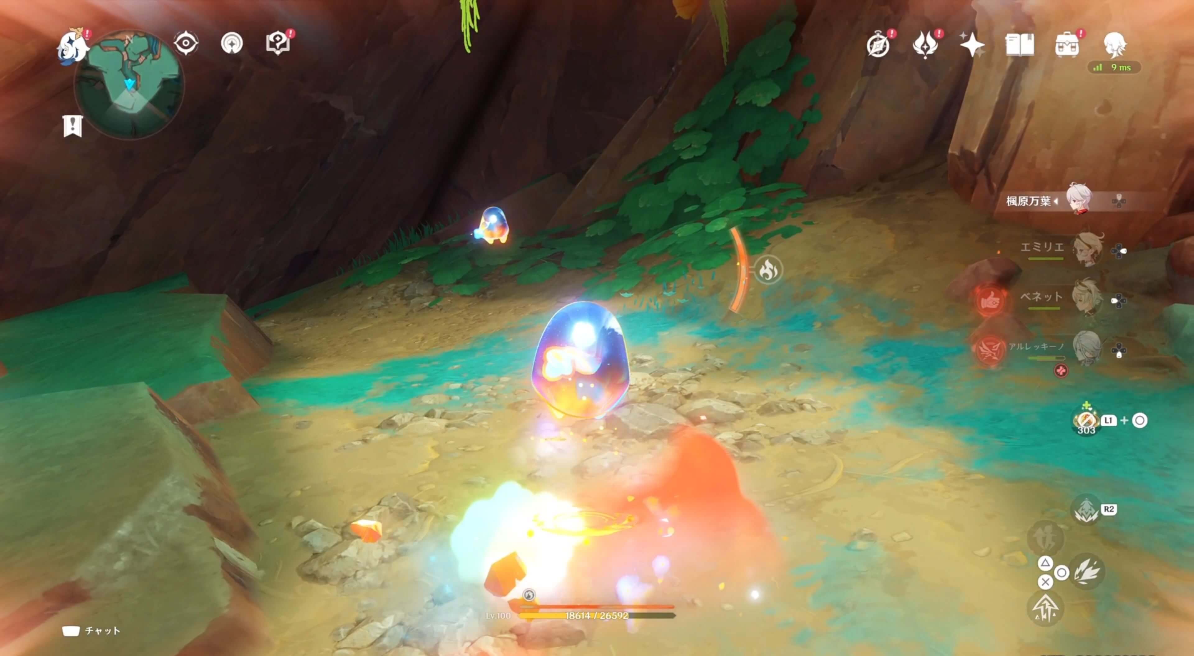 スピリット・ウォールの洞窟ギミック