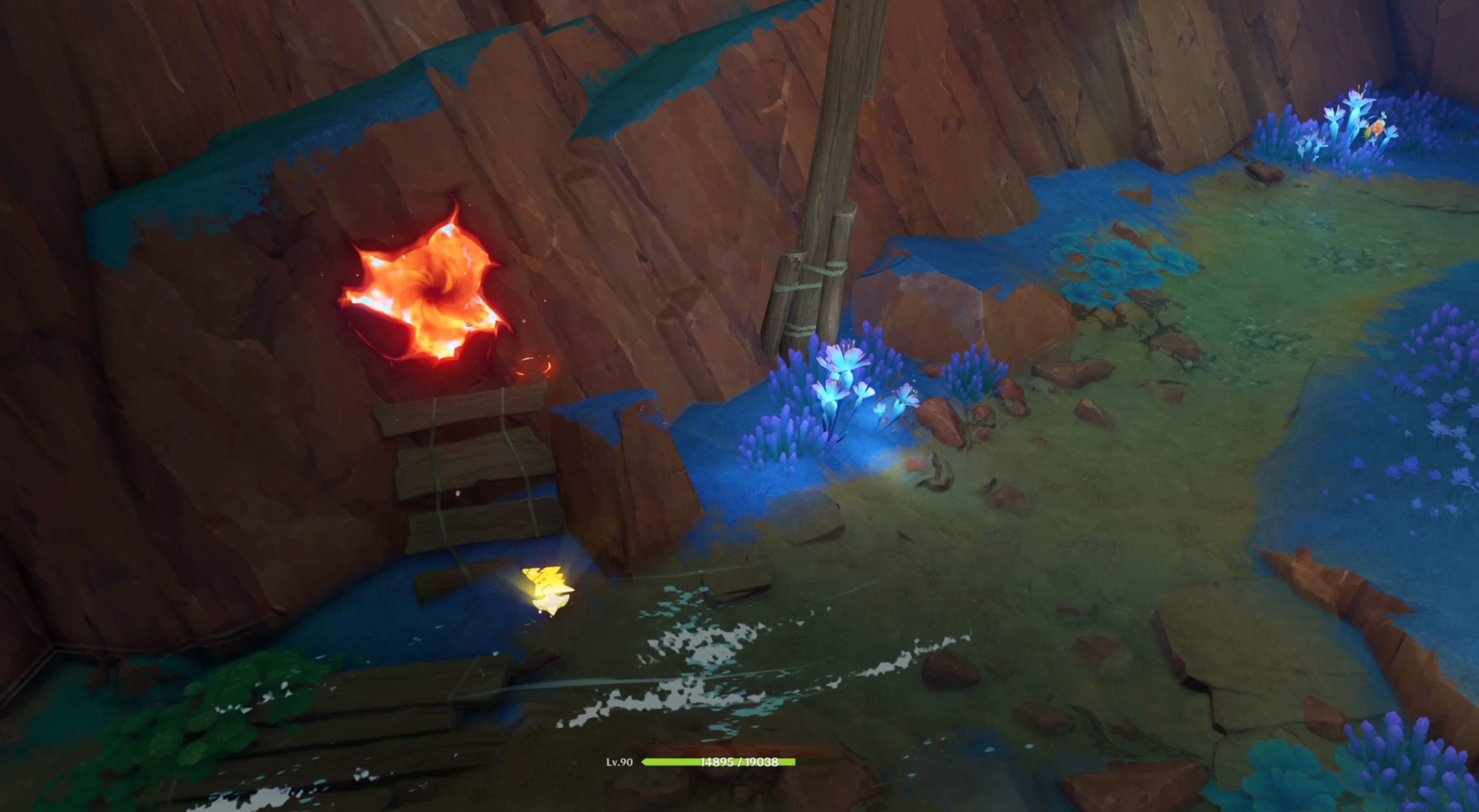 スピリット・ウォールの洞窟ギミック