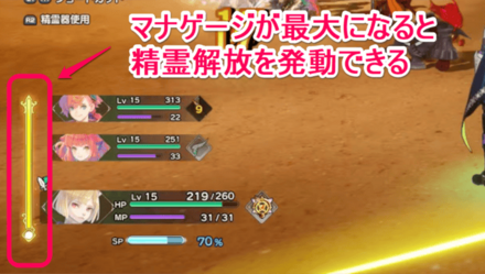 マナゲージ最大で発動できる