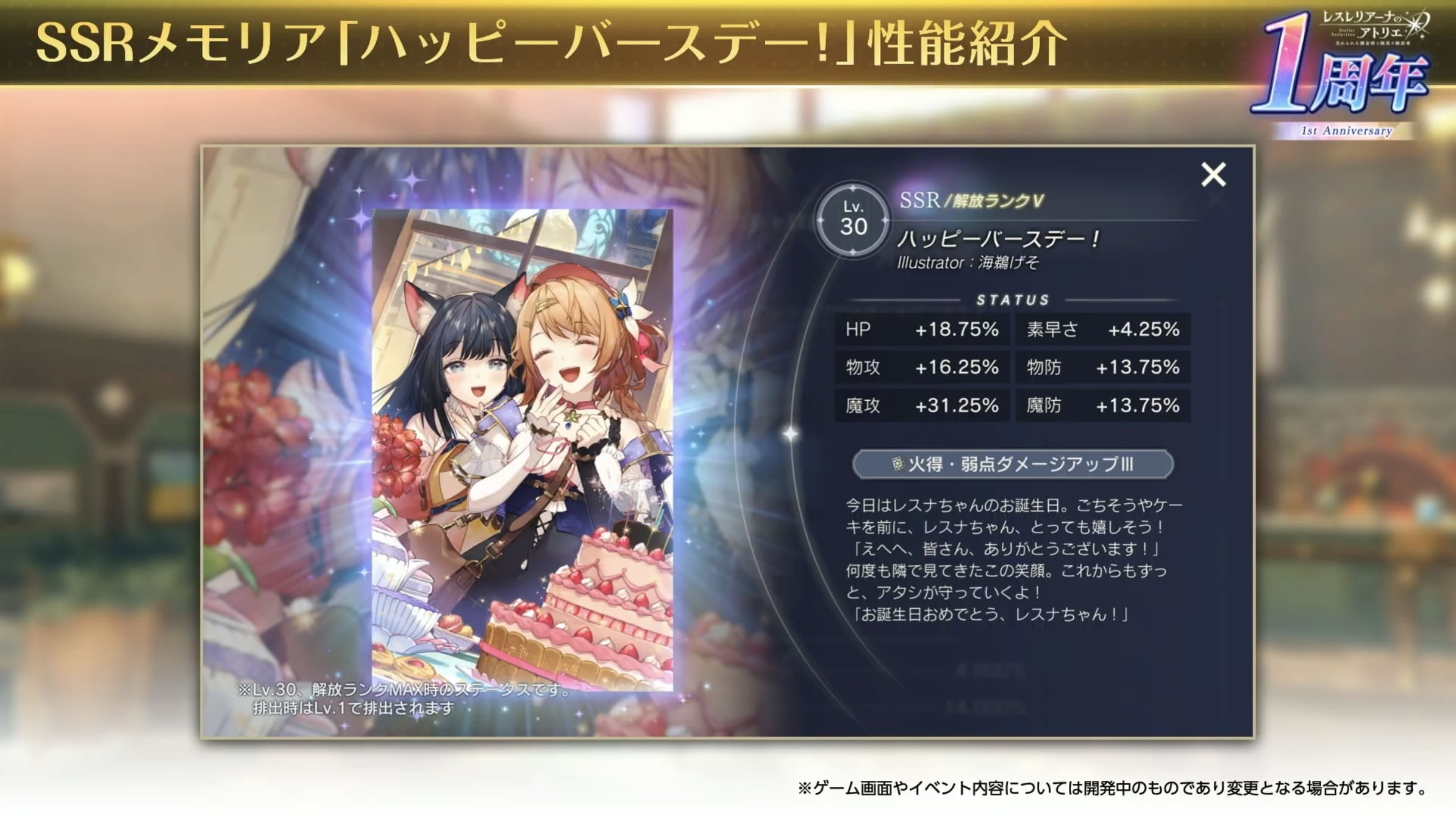 ハッピーバースデー!