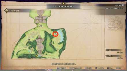 ドラグーンナイフの宝箱マップ画像