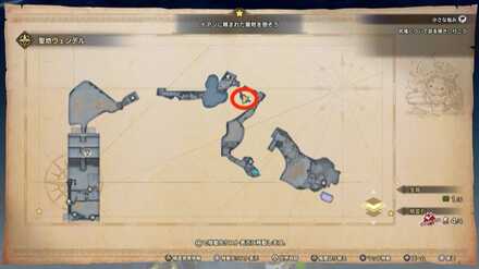 運命の剣の宝箱マップ画像