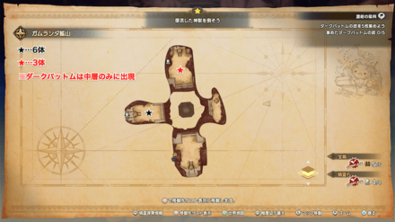 ダークバットムの出現場所