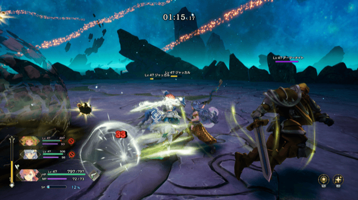 精霊の住処の戦闘