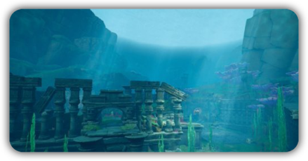 ルサ遺跡湖底神殿パーシャル