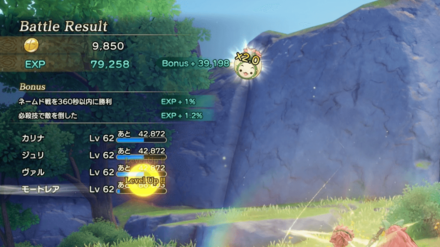 ネームドの経験値