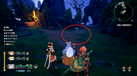 風の社の頂上付近