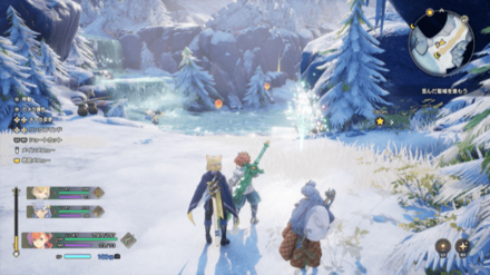 雪別れの滝の竜脈実際の画像