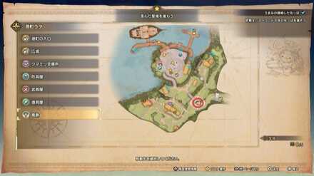 港街ラタの竜脈マップ画像