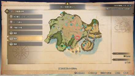 アーヴ穀倉地帯の竜脈マップ画像