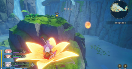 精霊器と泡を利用して進む