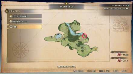 密林ミロスの竜脈マップ画像