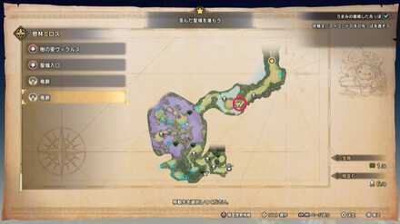 密林ミロスの竜脈マップ画像