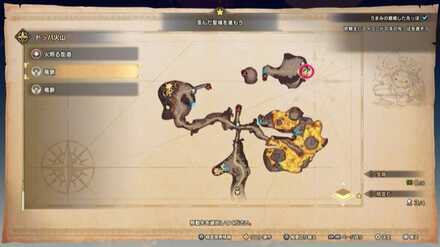 ドッパ火山の竜脈マップ画像