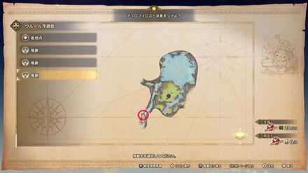 ウルール浮遊島の竜脈マップ画像