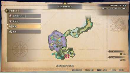 密林ミロスの竜脈マップ画像