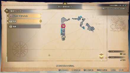 聖地ウェンデルの竜脈マップ画像