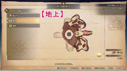 ガムランダ鉱山の竜脈マップ画像