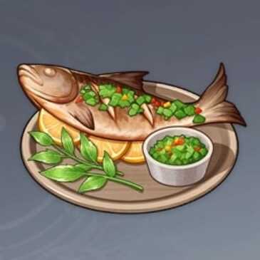 魚のミントソースグリルの画像