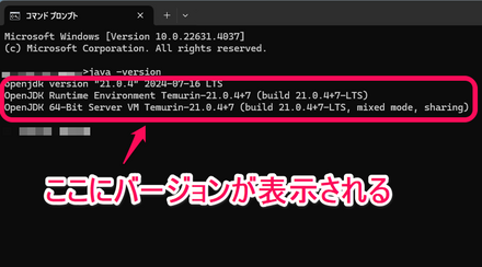コマンドプロンプト