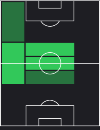 TPマテウス・ヌネス(09/05)の適性ポジション