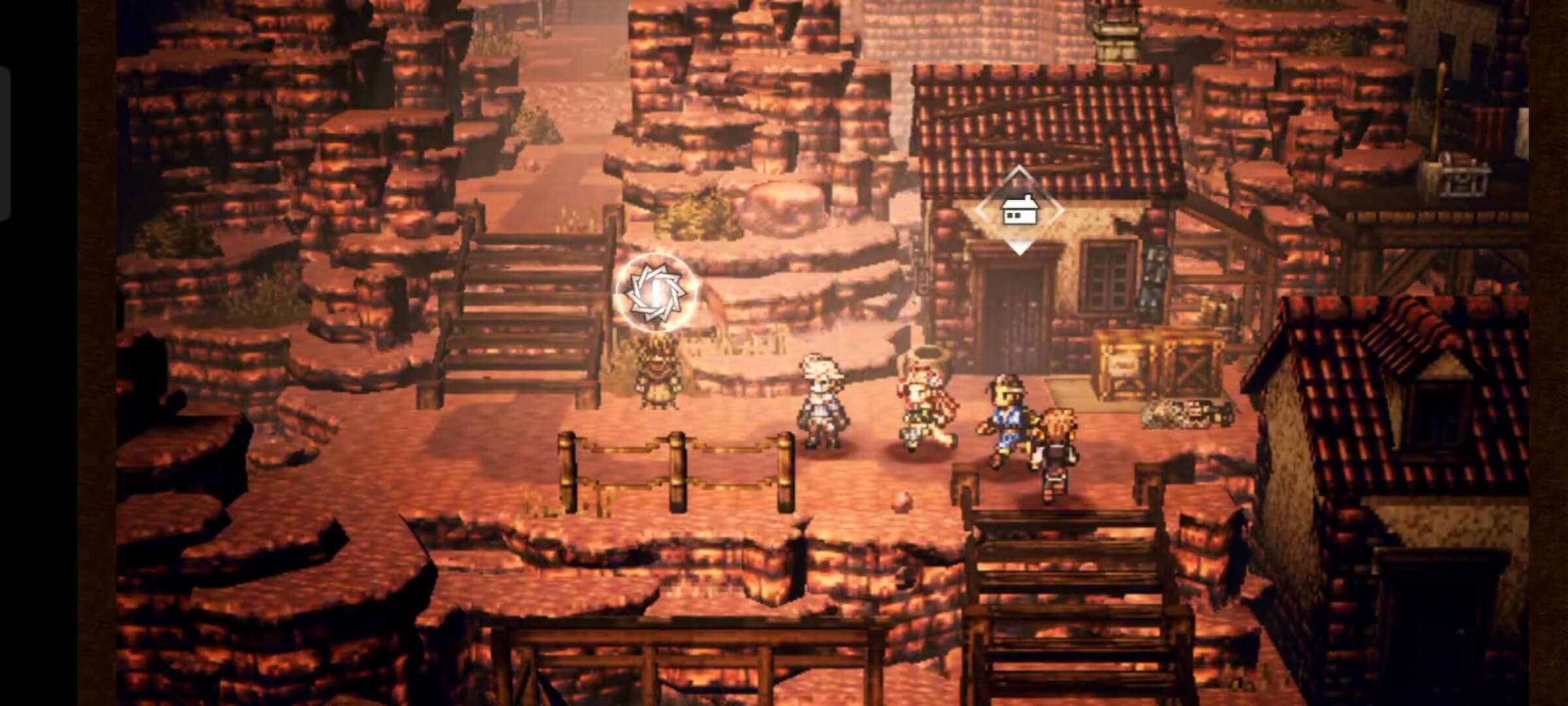 クエストマーク地点の女性に話しかける