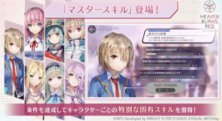 キャラクターごとに習得できる固有のスキル