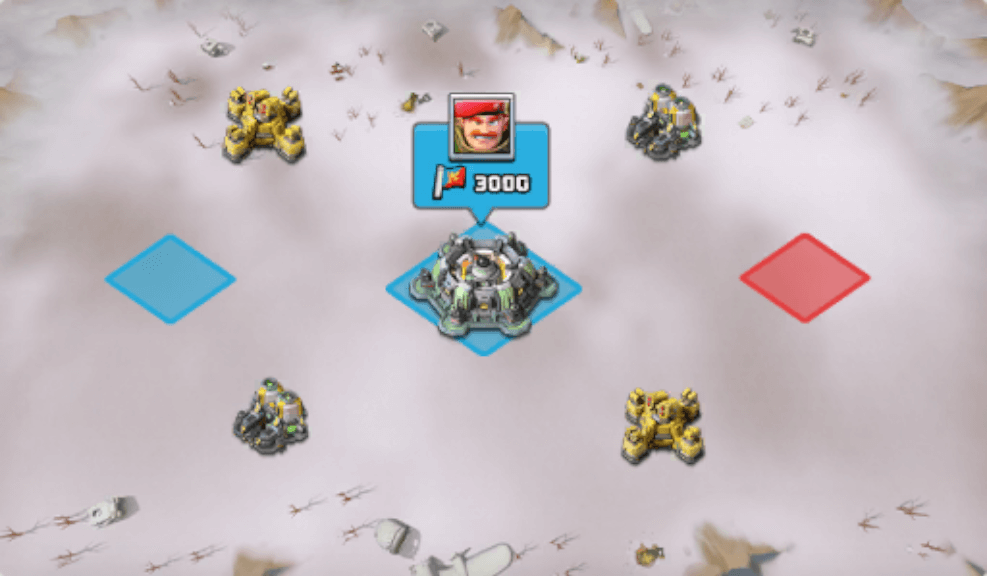 ミサイルサイロの付近に基地を移設して占領を狙う