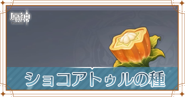 ショコアトゥルの種の入手場所と使い道