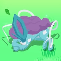 スイクンの星3寝顔画像