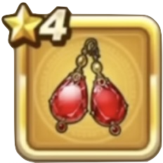 ルビーピアス画像