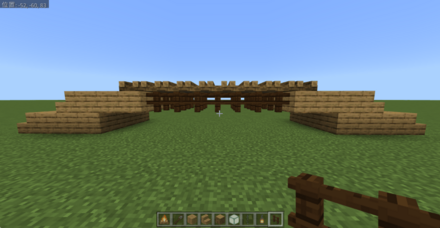 橋の下のフェンス全体