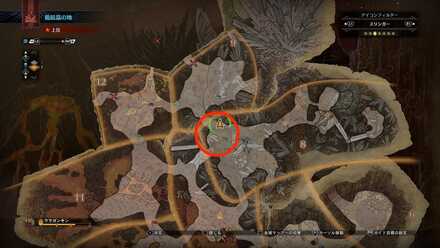 エリア8のマップ