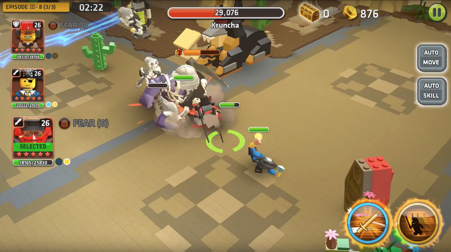 LEGO バトル画面