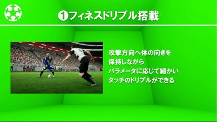 フィネスドリブル搭載