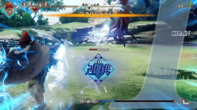 ゲージが溜まると仲間同士で強力な連携技が発生