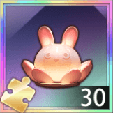 「うさぎの月光灯」