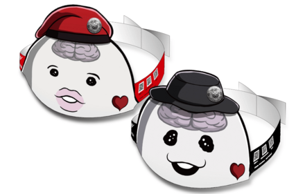 『HUNDRED LINE -最終防衛学園-』「SIREI」「NIGOU」お面