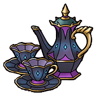 闇夜のティーセット