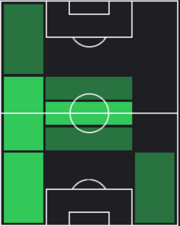 HPラファエル・ゲレイロ(09/12)の適性ポジション