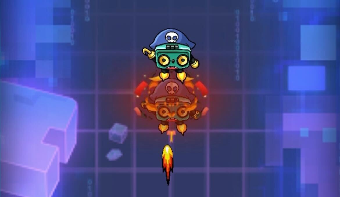 弾で敵を倒しながら進む