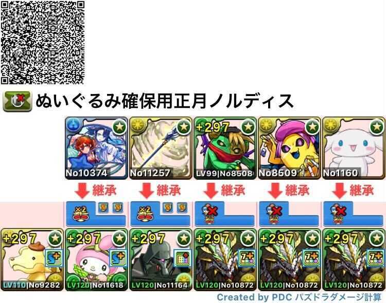 ぬいぐるみ確保用正月ノルディス編成