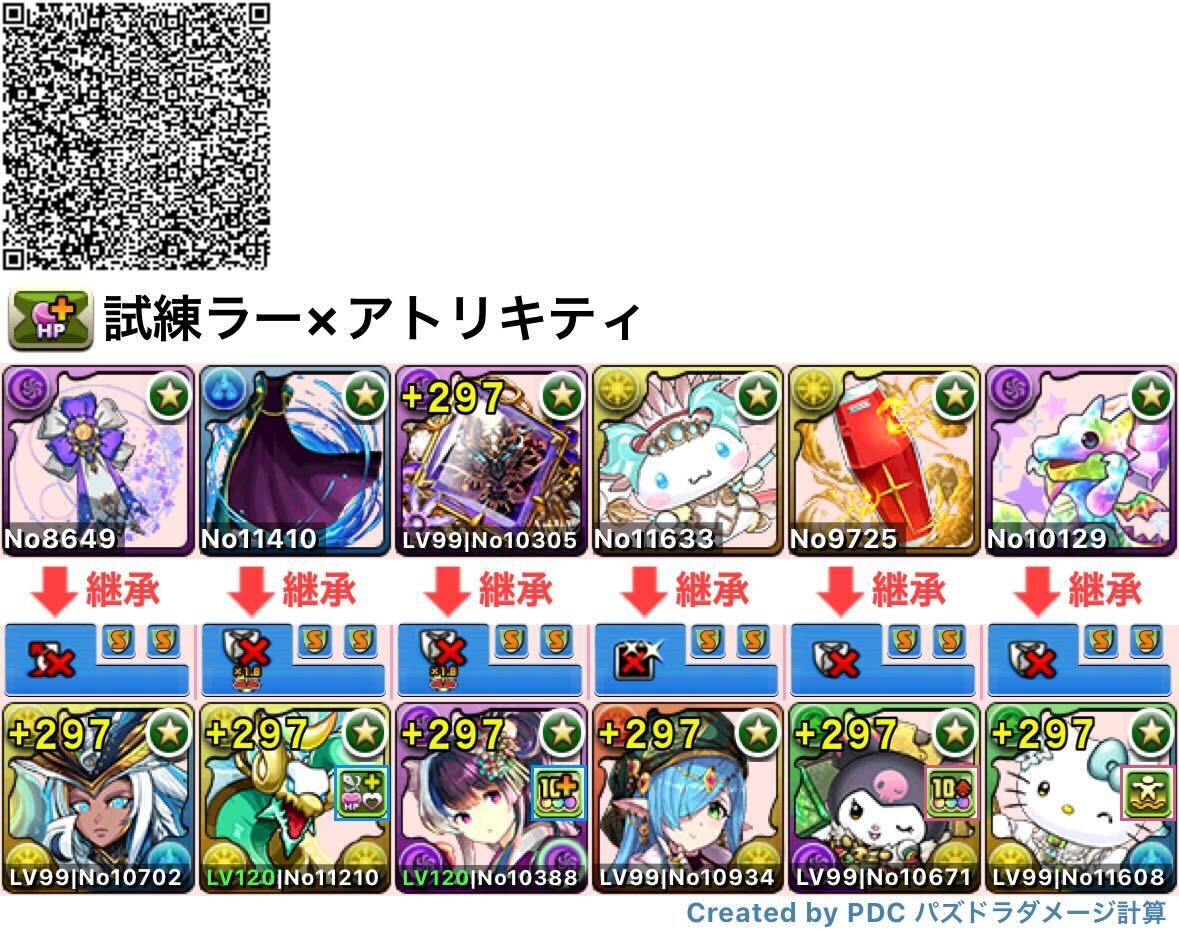 試練ラー×アトリキティ